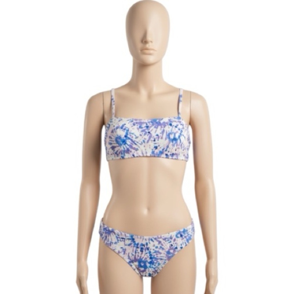 ADORE ME Bikini Set, Pastel, High Cut, Sz XL, Bandeau, Like New, Coquette